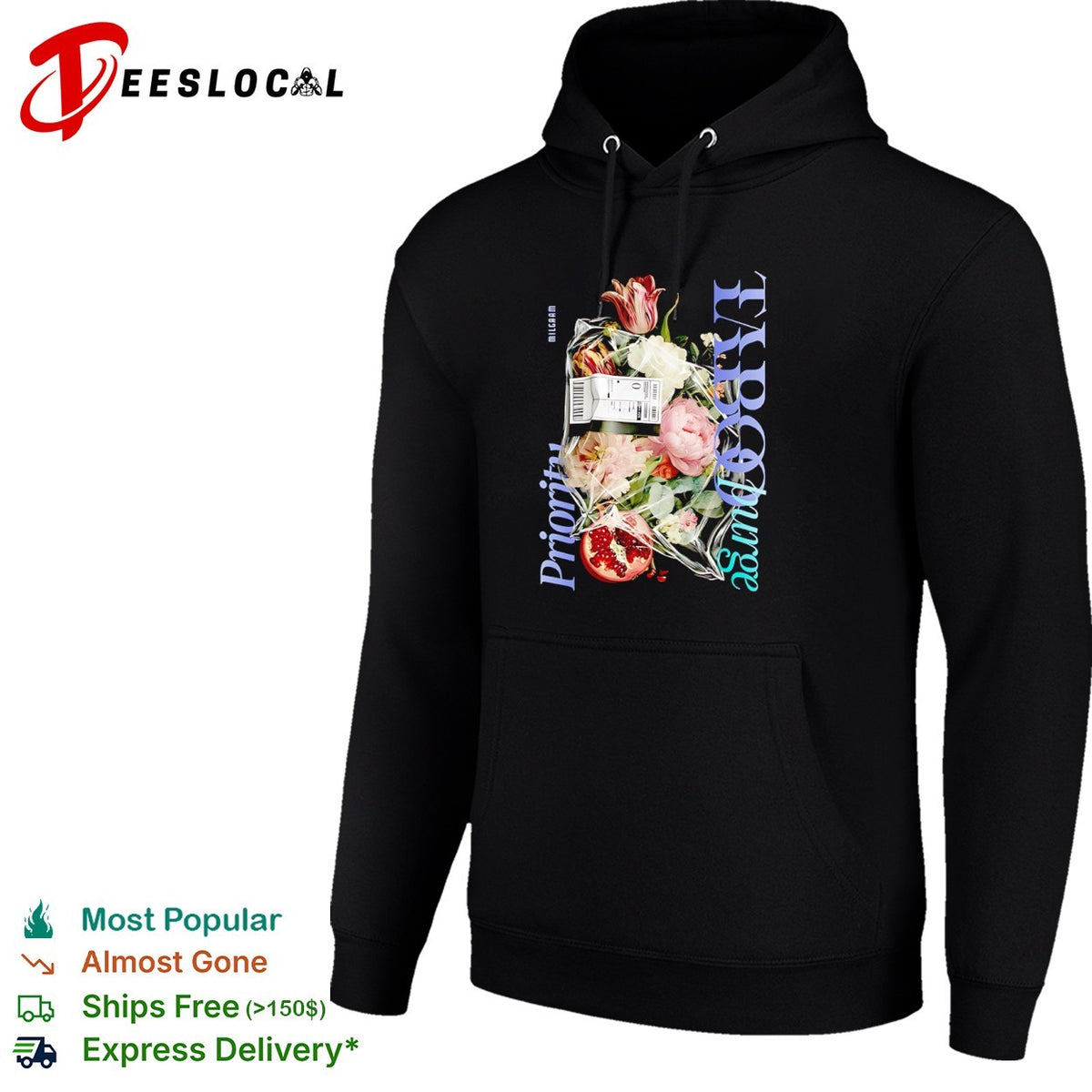 Milgaam Priority 1 Ecopurge Floral Pomegranate Still Life Photography shirt