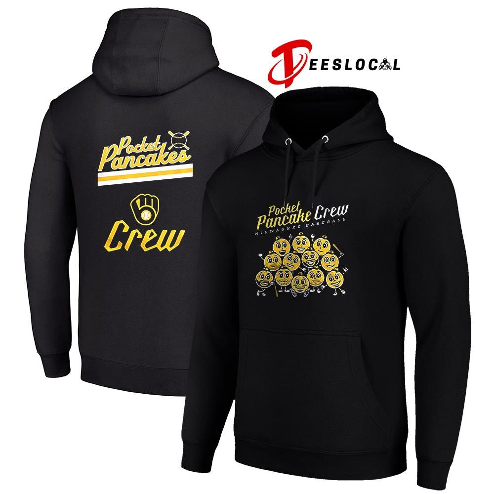 Milwaukee Brewers Pocket Pancake crew graphic shirt