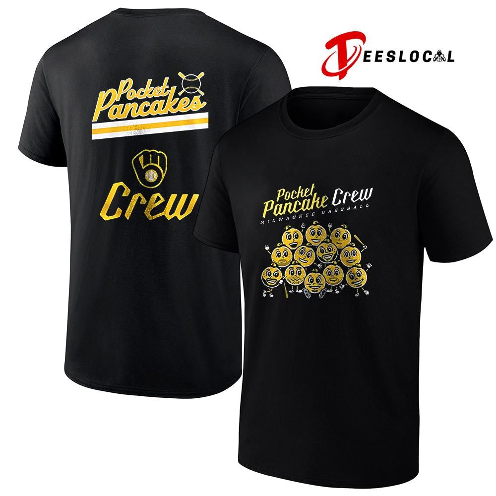 Milwaukee Brewers Pocket Pancake crew graphic shirt