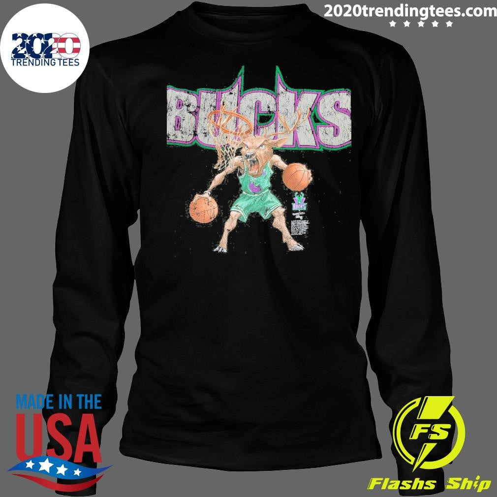 Milwaukee Bucks Mitchell & Ness x LRG Wild Art Shirt