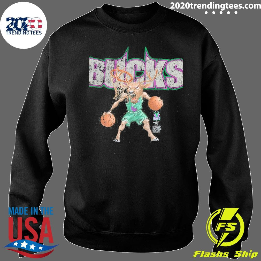 Milwaukee Bucks Mitchell & Ness x LRG Wild Art Shirt