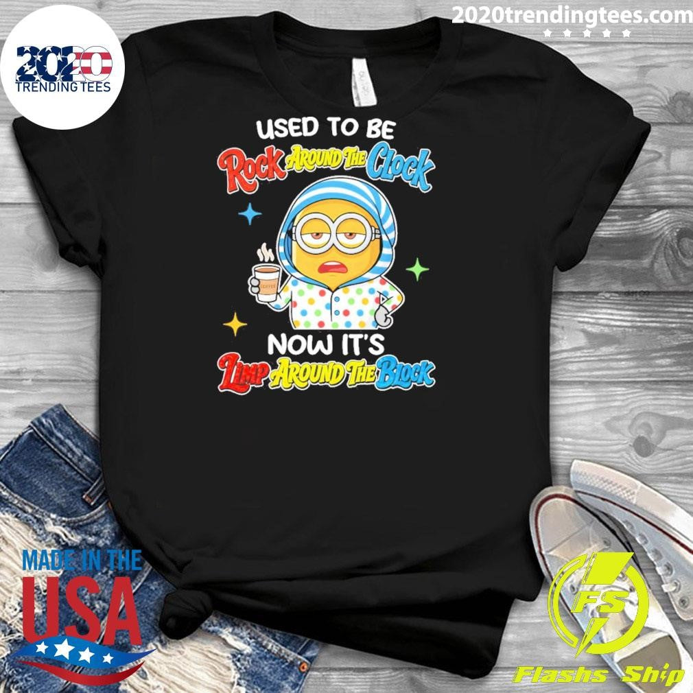 Minion used to be rock around the glock now it’s timp around the block coffee shirt