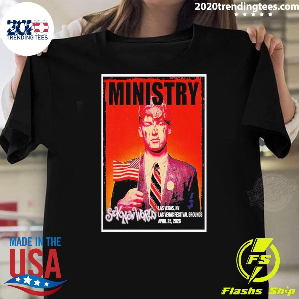 Ministry Sick New World Concert Las Vegas NV April 25 2026 Shirt