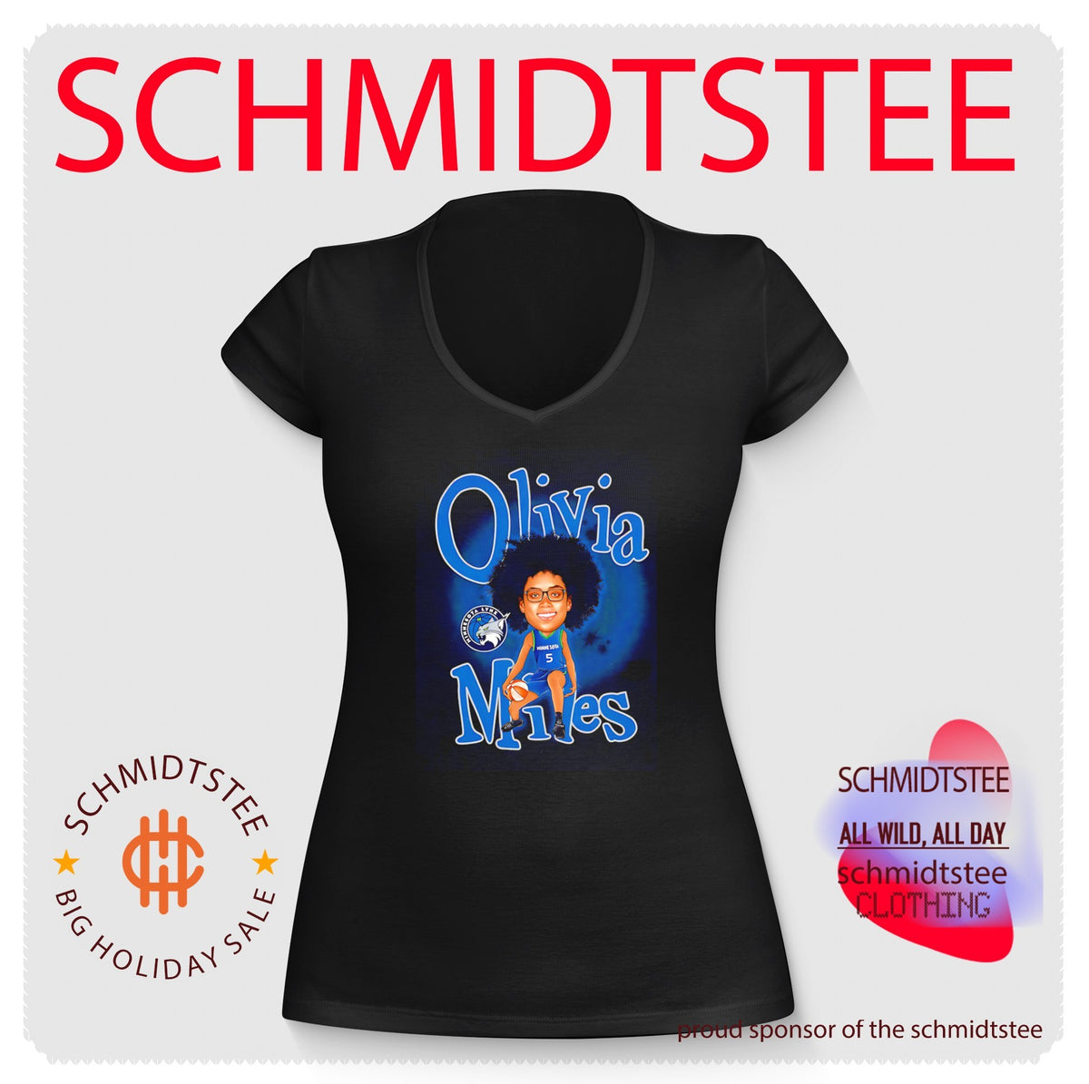 Minnesota Lynx Olivia Miles Player caricature shirt