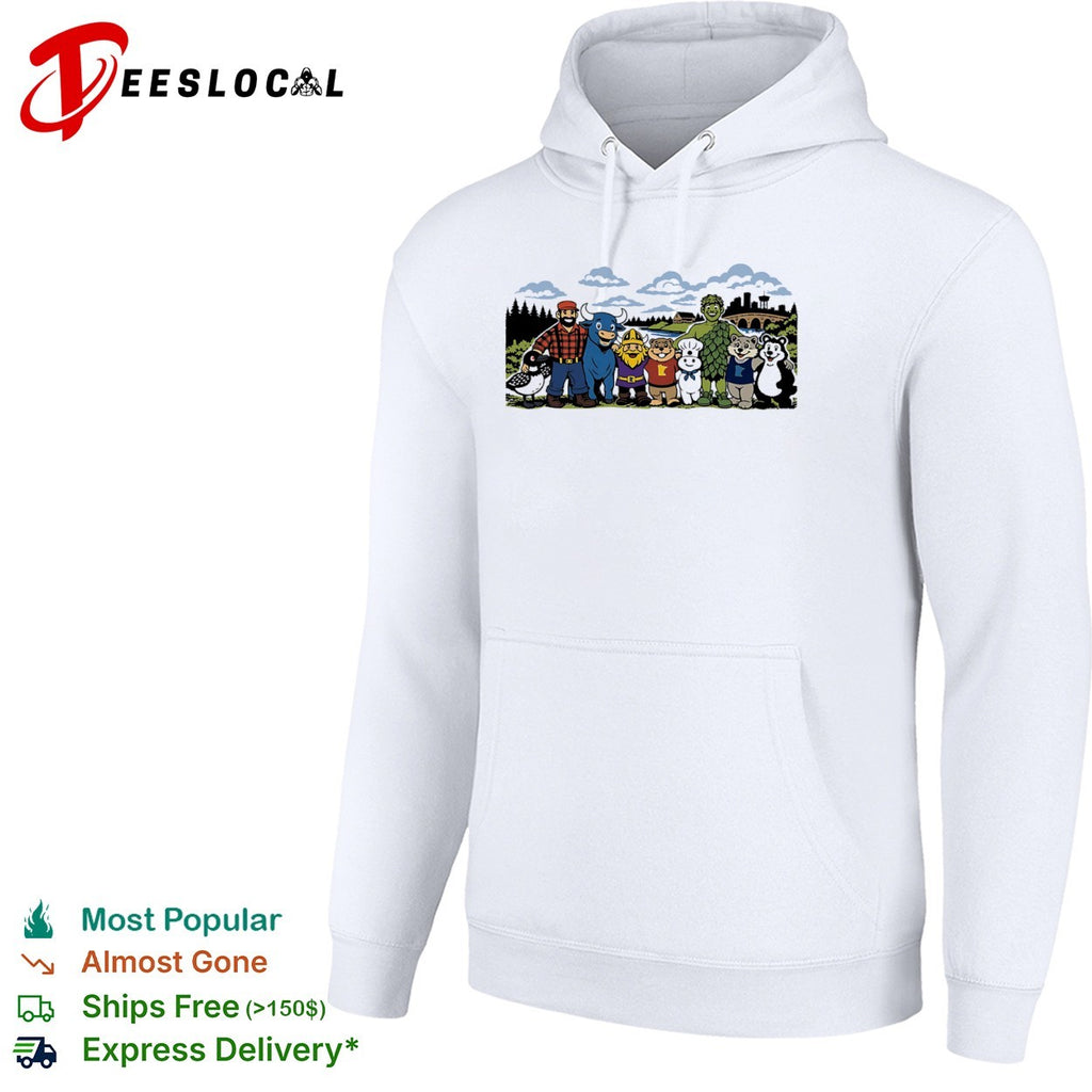 Minnesota Mascot Minneapolis Cityscape Icon shirt