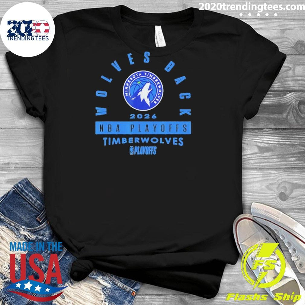Minnesota Timberwolves 2026 Nba Playoffs Wolves Back Shirt