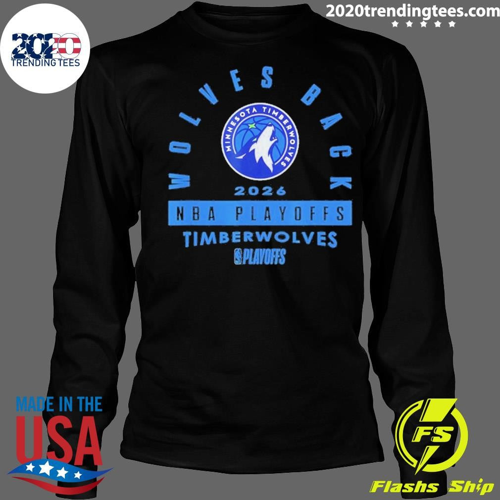 Minnesota Timberwolves 2026 Nba Playoffs Wolves Back Shirt