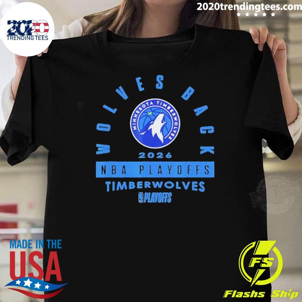 Minnesota Timberwolves 2026 Nba Playoffs Wolves Back Shirt