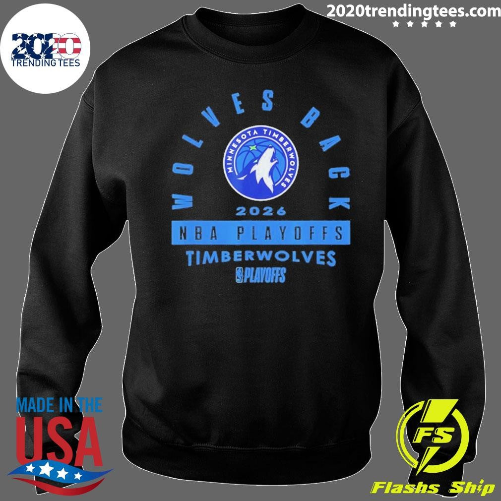 Minnesota Timberwolves 2026 Nba Playoffs Wolves Back Shirt