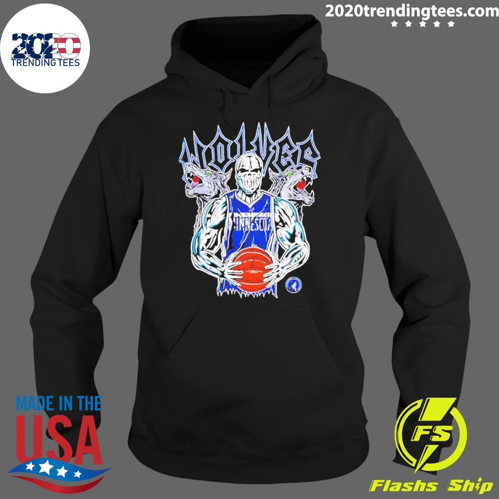 Minnesota Timberwolves Baseball Skeleton Player Shirt