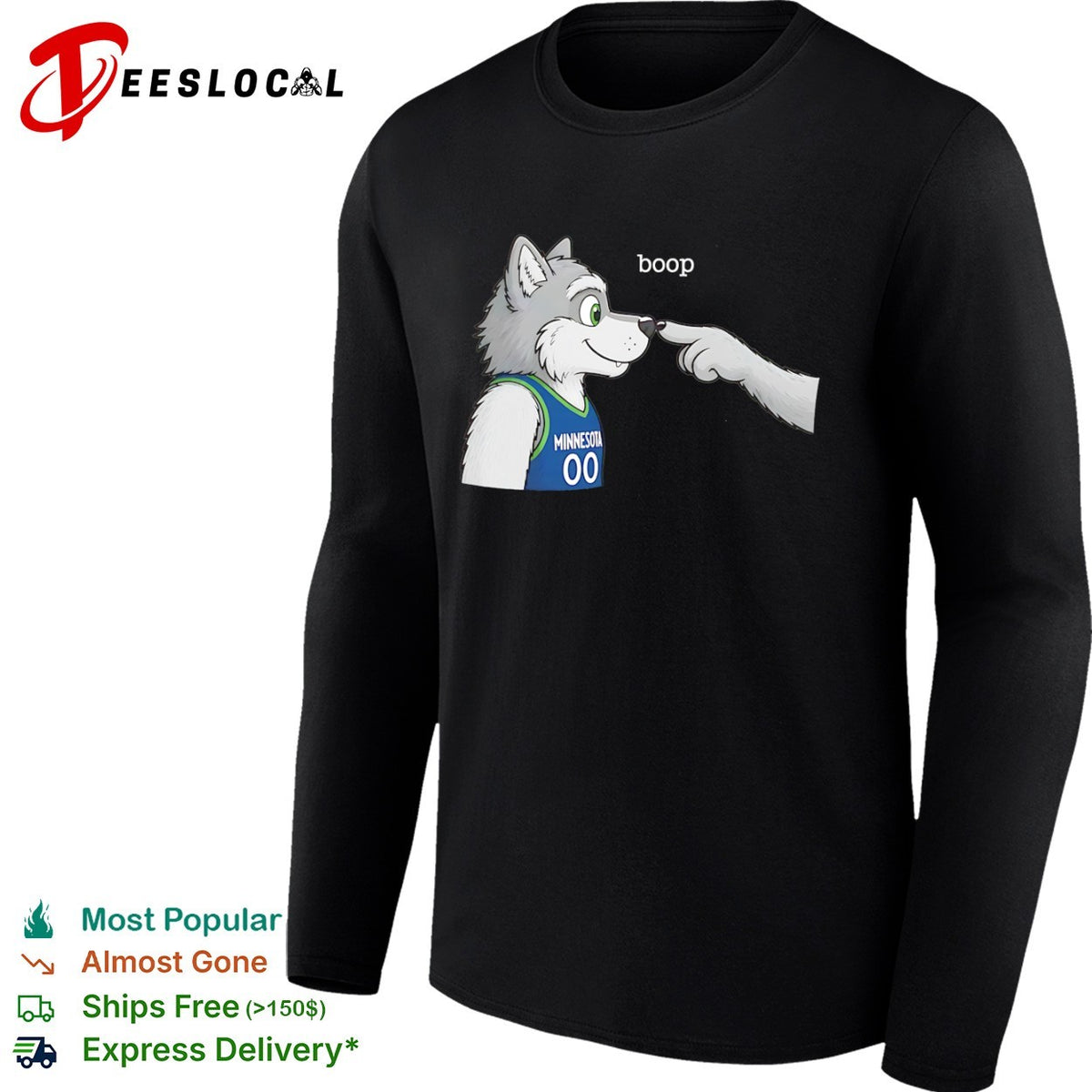 Minnesota Timberwolves NBA Boop Mascot Cartoon shirt