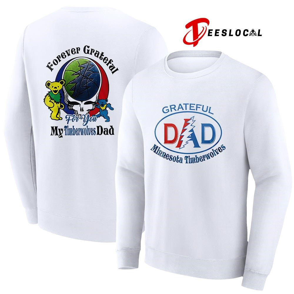 Minnesota Timberwolves x Grateful Dead Father Day forever Grateful logo shirt