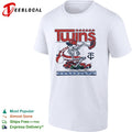 Minnesota Twins x Grateful Dead skeleton skateboard MLB graphic shirt