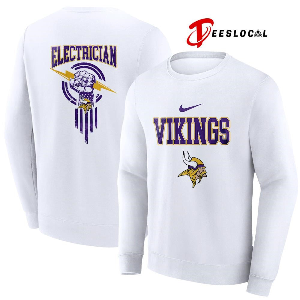 Minnesota Vikings x Electrician logo shirt