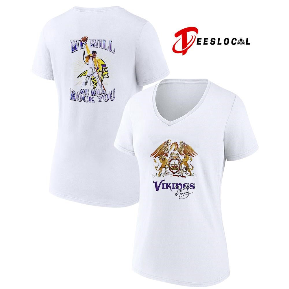 Minnesota Vikings x Minnesota Vikings we will we will rock you signature shirt