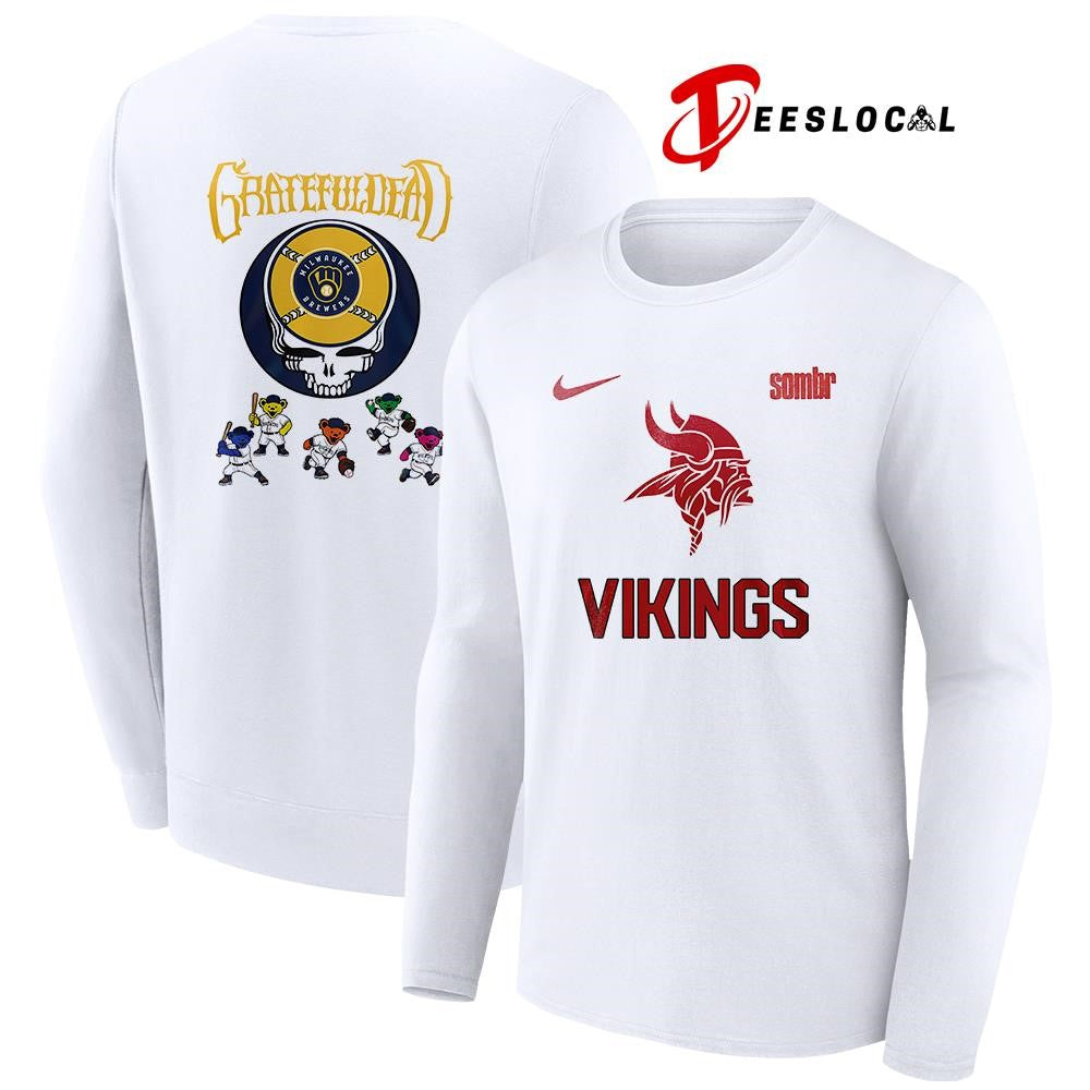 Minnesota Vikings x Sombr The Late Nights and Young Romance tour signature name and number shirt