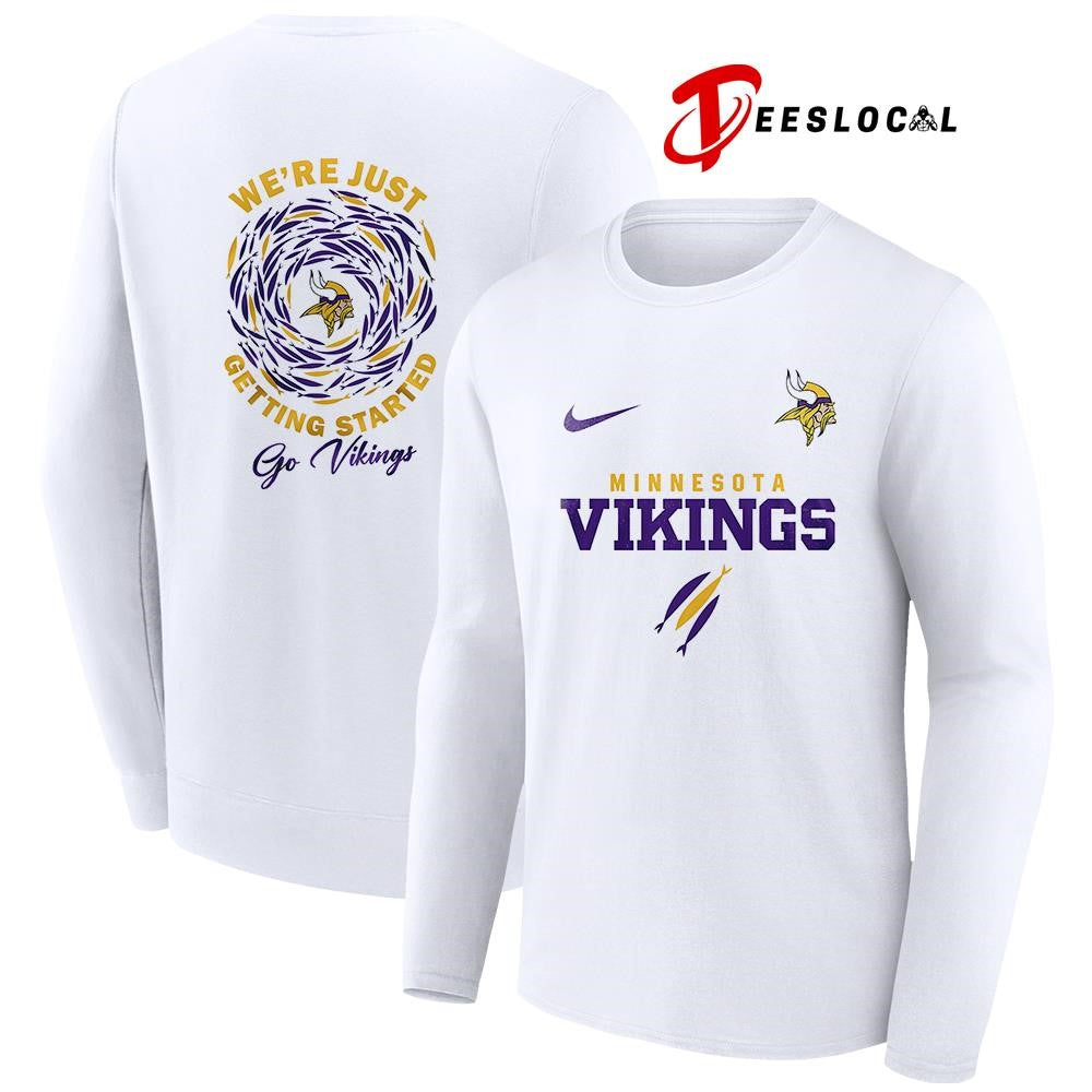 Minnesota Vikings x The Chosen we’re just getting started logo shirt