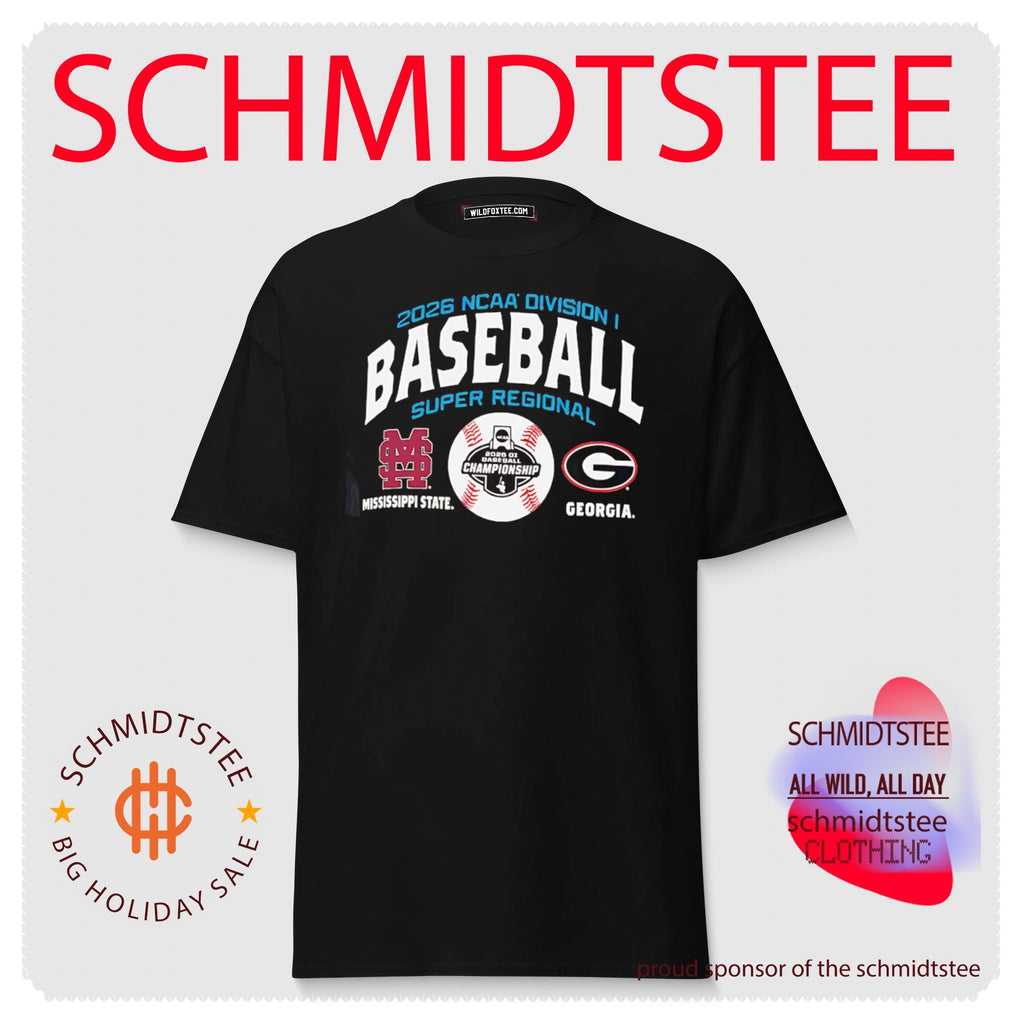 Mississippi State Bulldogs vs. Georgia Bulldogs 2026 NCAA Baseball Super Regional Matchup shirt
