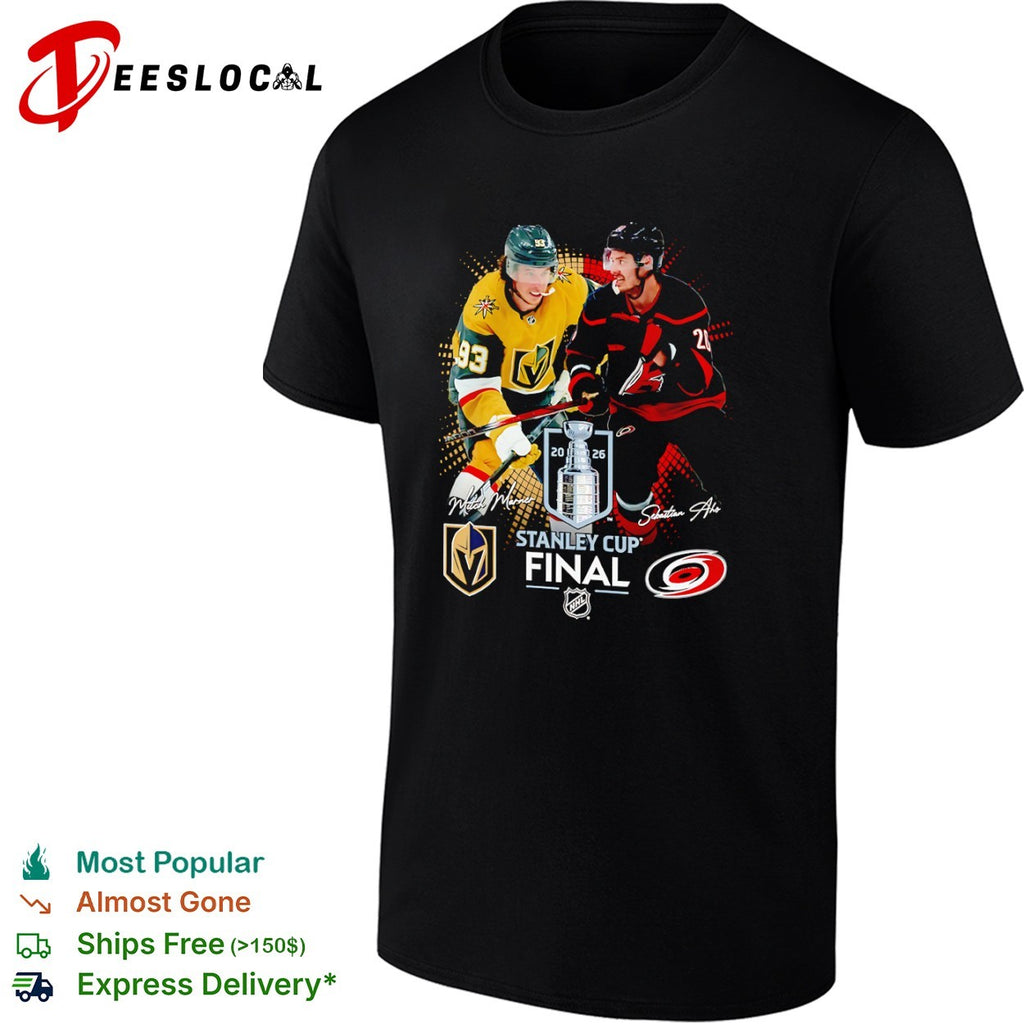 Mitch Marner Vegas Golden Knights vs Sebastian Aho Carolina Hurricanes 2026 shirt