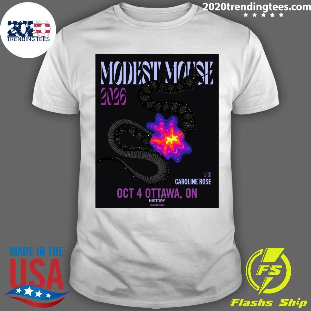 Modest Mouse With Caroline Rose October 4, 2026 Ottawa, OO Shirt