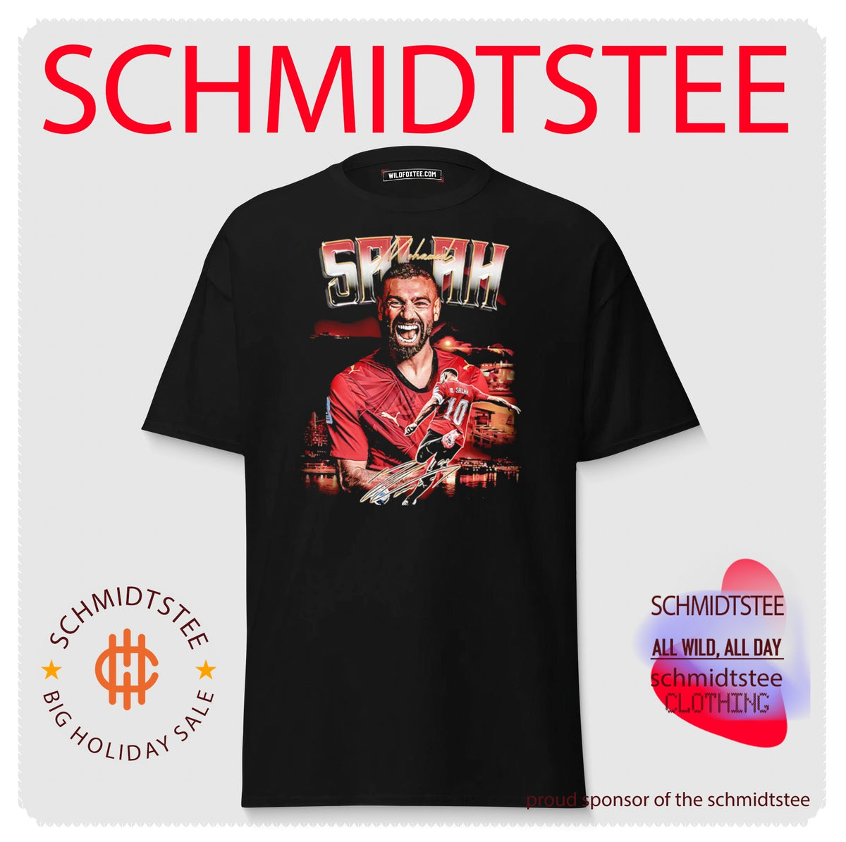 Mohamed Salah No 10 Liverpool Football Club Signature shirt