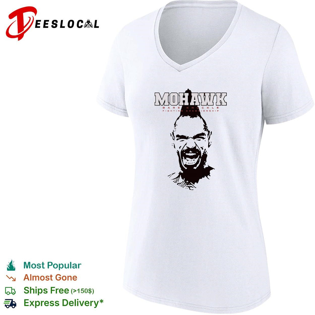 Mohawk bare knuckle fighting championship portrait shirt