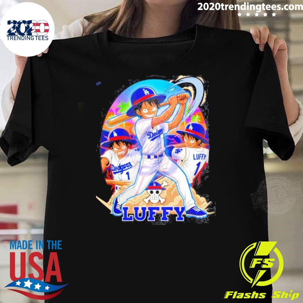 Monkey D. Luffy Anime Los Angeles Dodgers Baseball Graphic 2026 Shirt