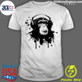 Monkey With Headphones Art Shirt