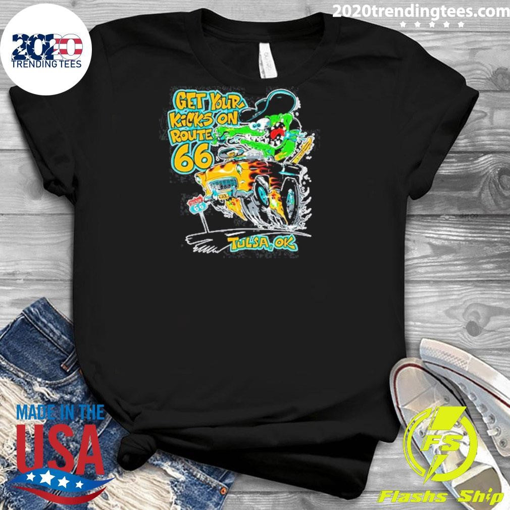 Monster Drag Kicks on 66 Tulsa, OK Tee Shirt