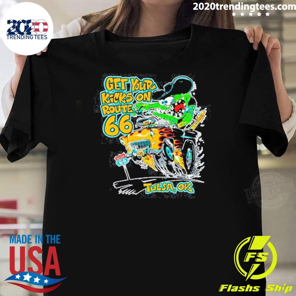 Monster Drag Kicks on 66 Tulsa, OK Tee Shirt