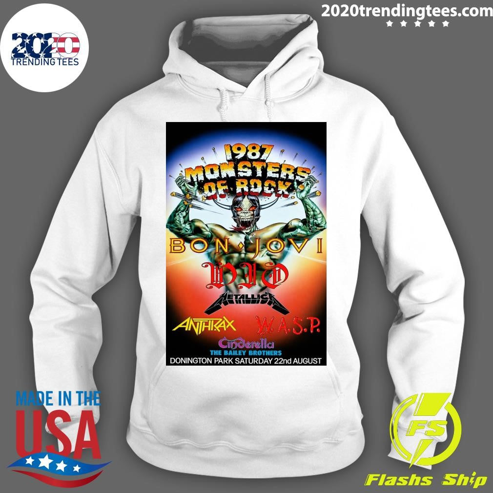 Monsters Of Rock 1987 Cinderella The Bailey Brothers Donington Park Saturday 22nd August 2026 Shirt