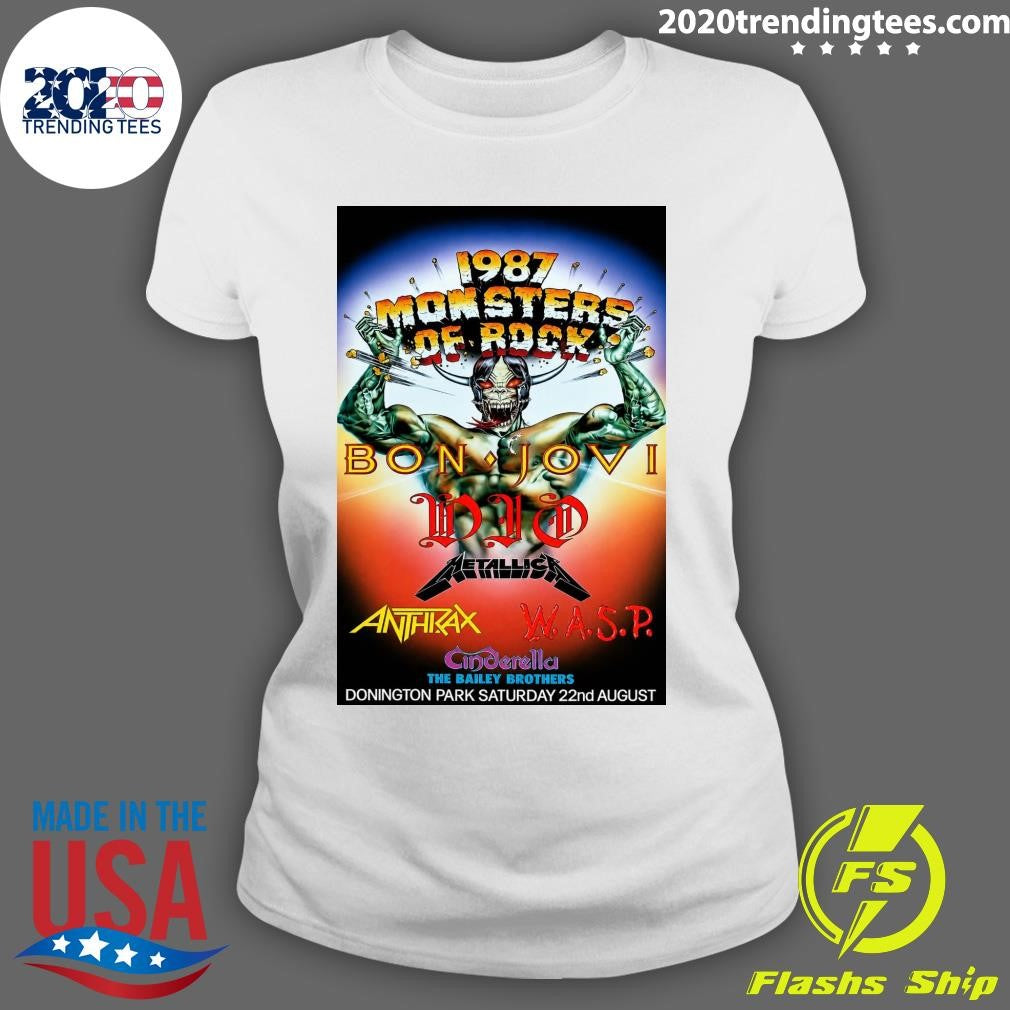 Monsters Of Rock 1987 Cinderella The Bailey Brothers Donington Park Saturday 22nd August 2026 Shirt