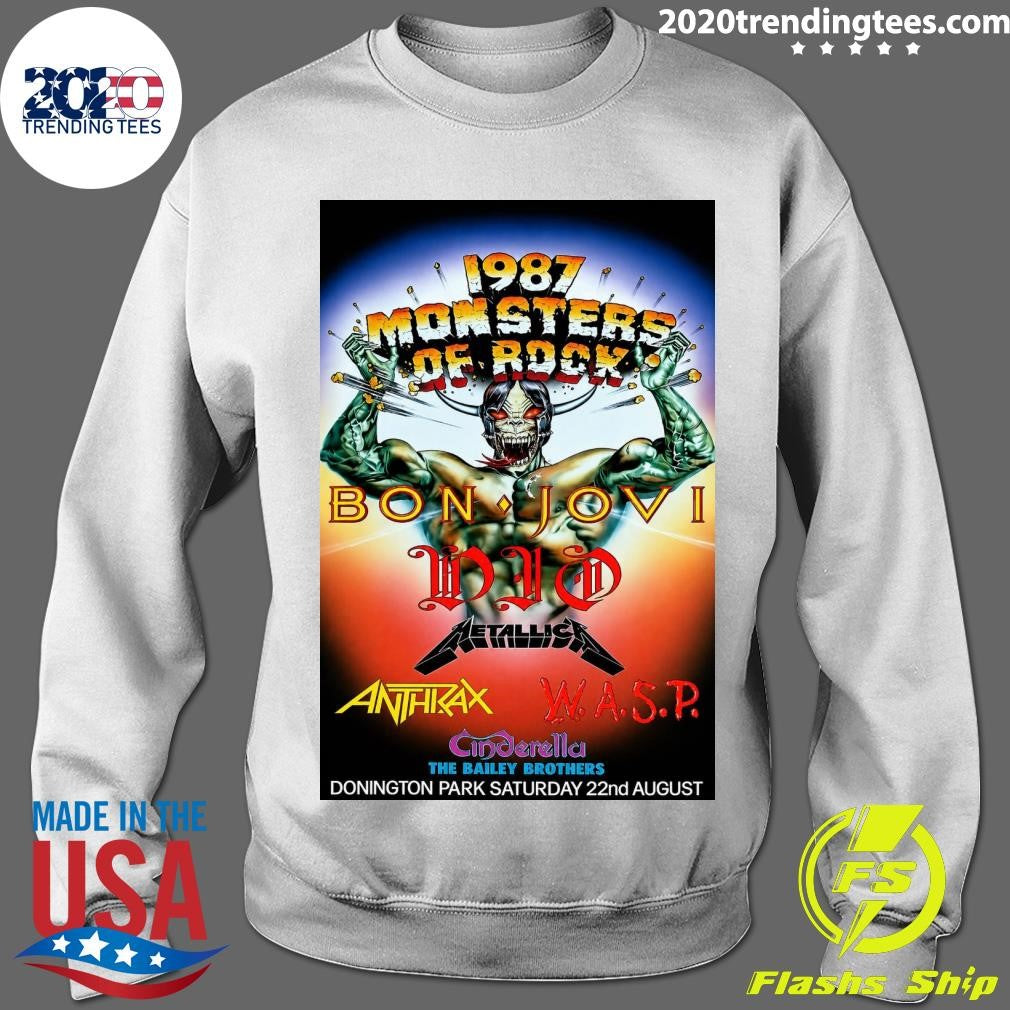 Monsters Of Rock 1987 Cinderella The Bailey Brothers Donington Park Saturday 22nd August 2026 Shirt