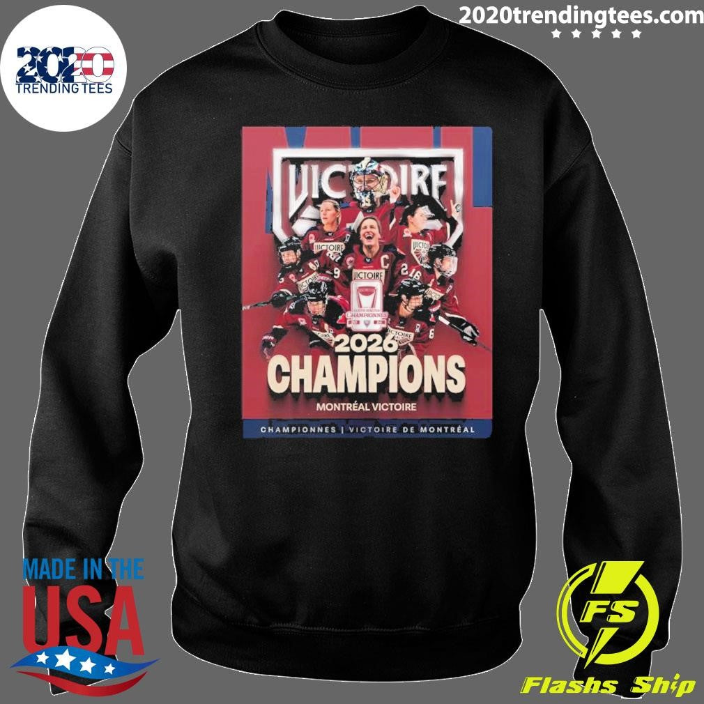 Montreal Victoire Coupe Walter Championnes 2026 Champions Montréal Victore Shirt