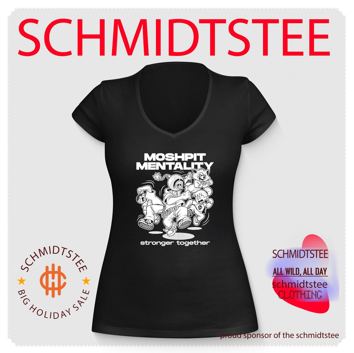 Mophist mentality stronger together graphic shirt
