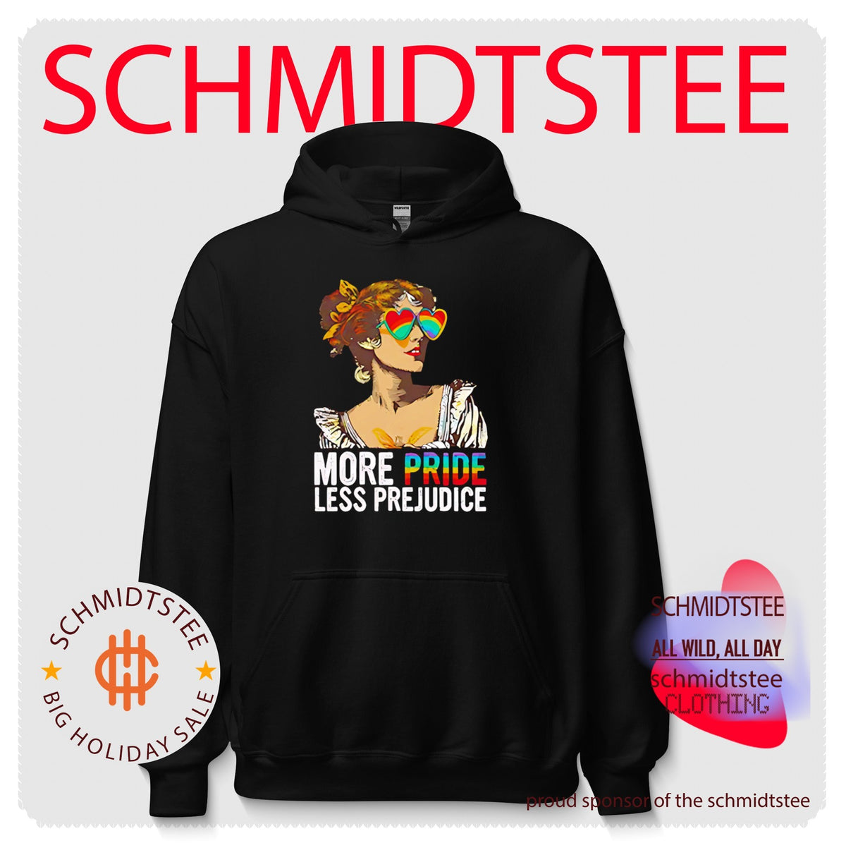 More Pride Less Prejudice rainbow shirt