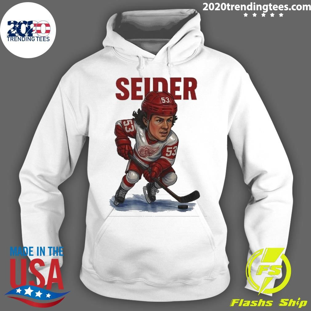 Moritz Seider Detroit Red Wings Player Caricature Shirt