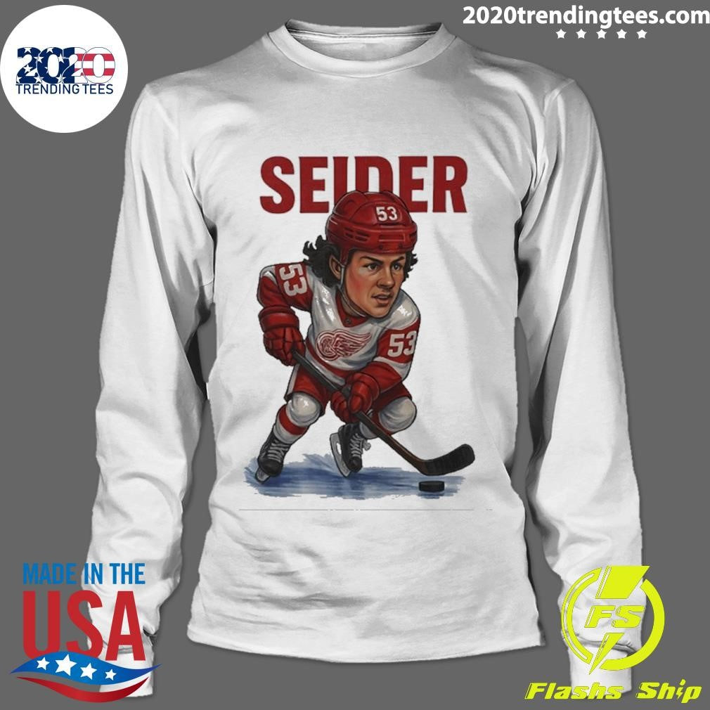 Moritz Seider Detroit Red Wings Player Caricature Shirt