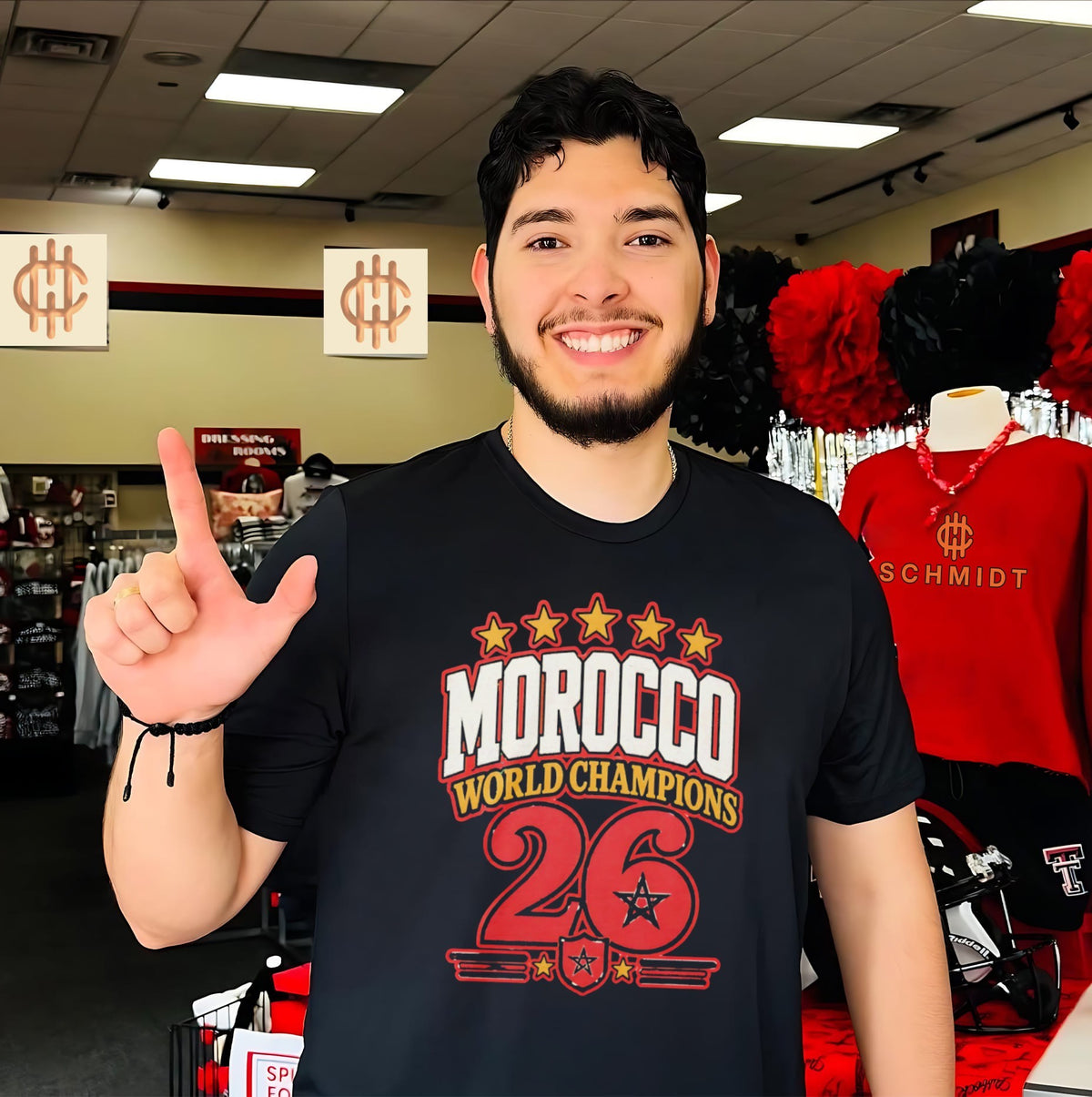 Morocco 2026 World Champions flag shirt