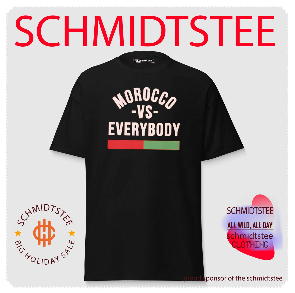 Morocco vs Everybody Moroccan Pride Soccer shirt