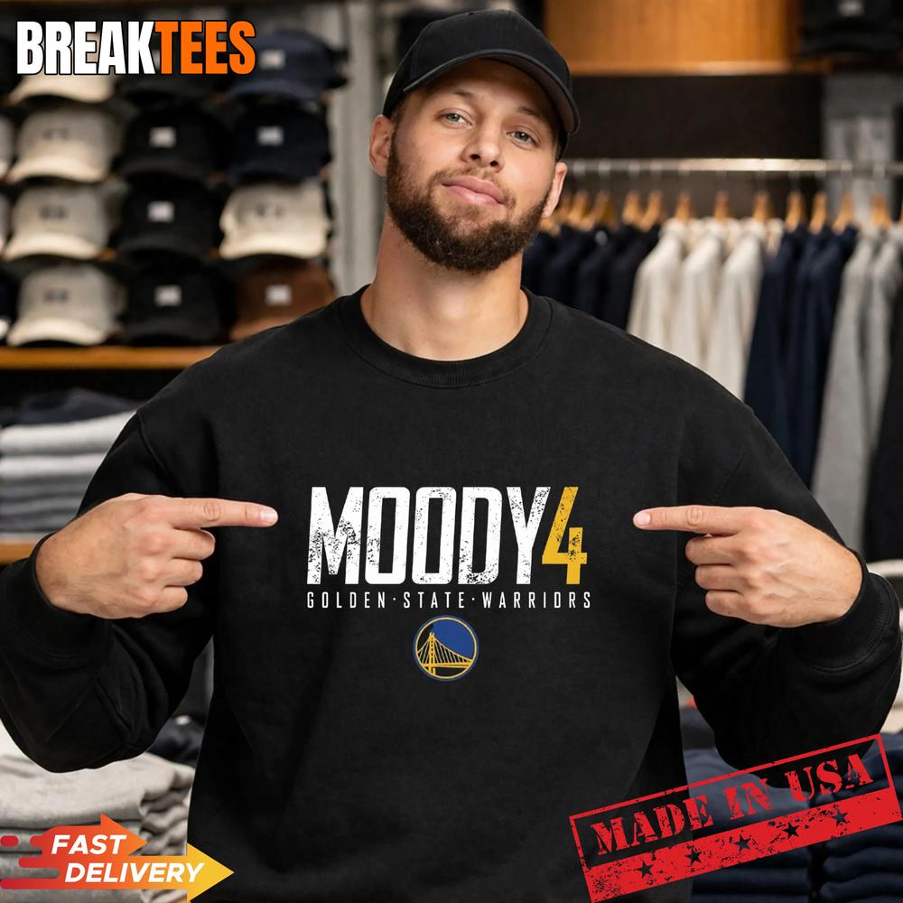 Moses Moody 4 Golden State Warriors Basketball Player T-Shirt