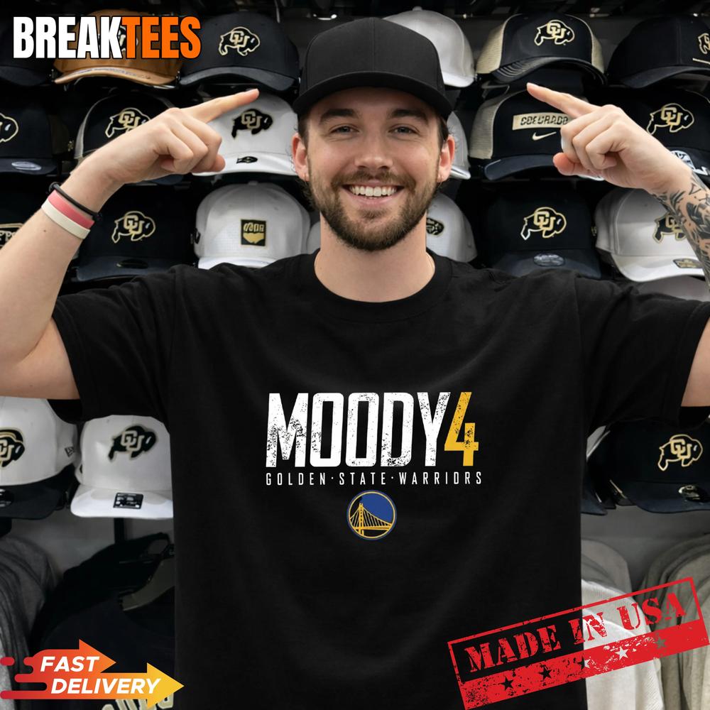 Moses Moody 4 Golden State Warriors Basketball Player T-Shirt
