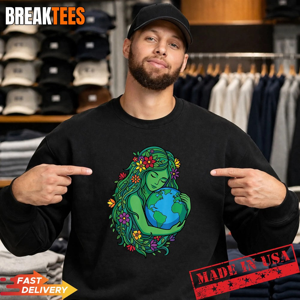 Mother Gaia Environmental Earth Day Plant Nature Lover Shirt
