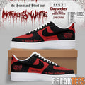 Motionless In White Leg 2 of The Sweat And Blood Tour 2026 Custom Air Force 1