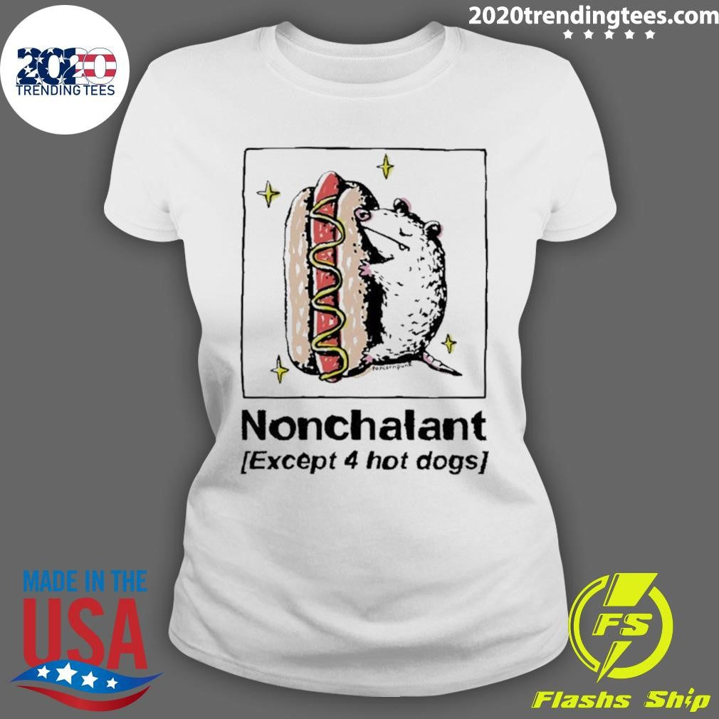 Mouse Nonchalant Except 4 Hot Dogs Shirt