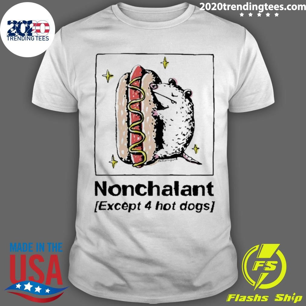 Mouse Nonchalant Except 4 Hot Dogs Shirt