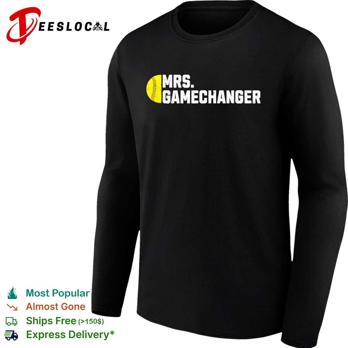 Mrs Gamechanger Softball Baseball Sports Enthusiast Athlete Lover Fitness shirt