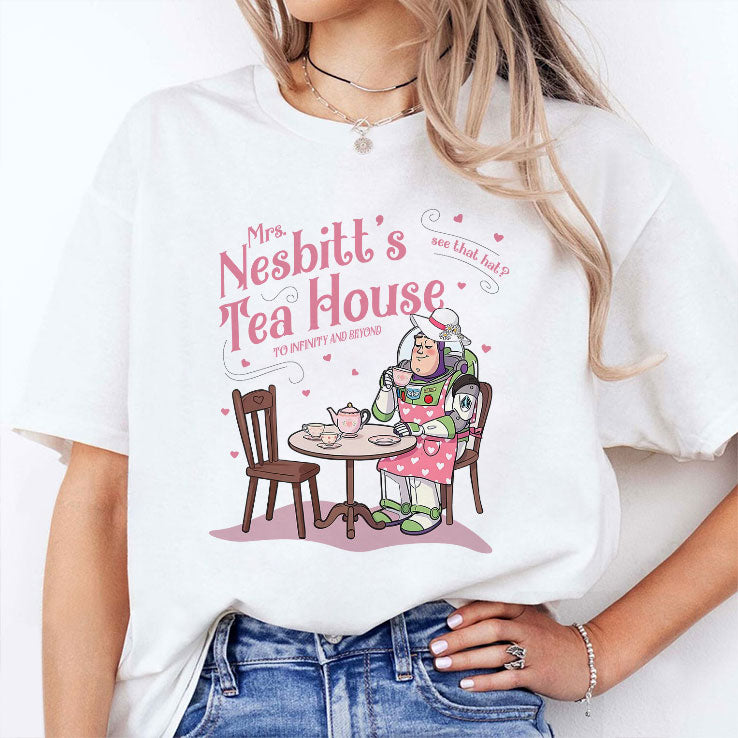 Mrs Nesbitt’s Tea House See That Hat To Infinity And Beyond T Shirt
