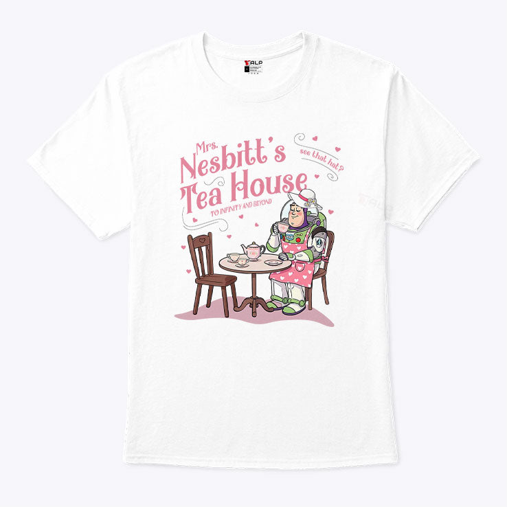 Mrs Nesbitt’s Tea House See That Hat To Infinity And Beyond T Shirt
