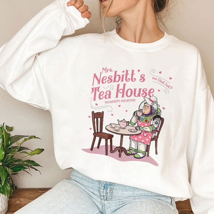 Mrs Nesbitt’s Tea House See That Hat To Infinity And Beyond T Shirt